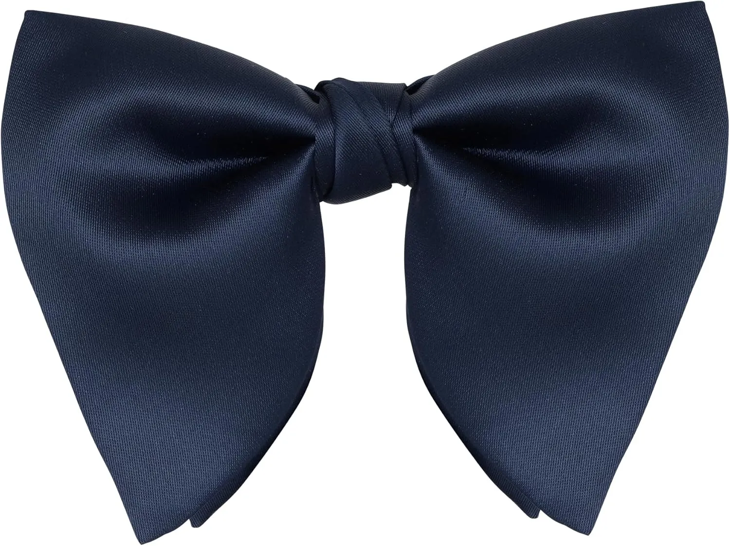 Bow Tie for Men Classic Solid Color Satin Big Bow Tie Adjustable Neck Bowtie for Men Wedding Party
