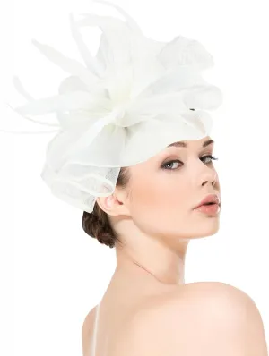 dressfan Womens Fascinator Hat Headpiece Vintage 20s 50s Accessories Headband for Derby/Wedding/Cocktail/Wedding/Tea Party