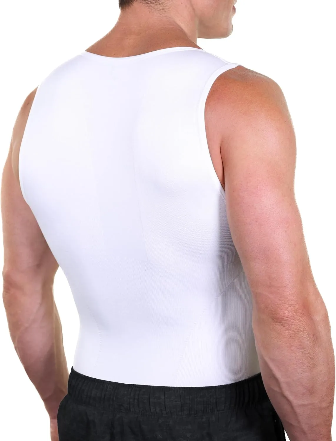 Esteem Apparel EliteSlim Men's Compression Shirt to Hide Gynecomastia Moobs Abs Chest Stomach Slimming Shapewear