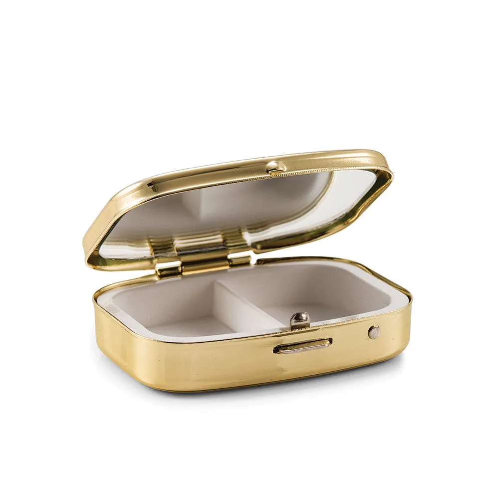 Gold Bridal Survival Pocket/Purse Pill Hangover Box
