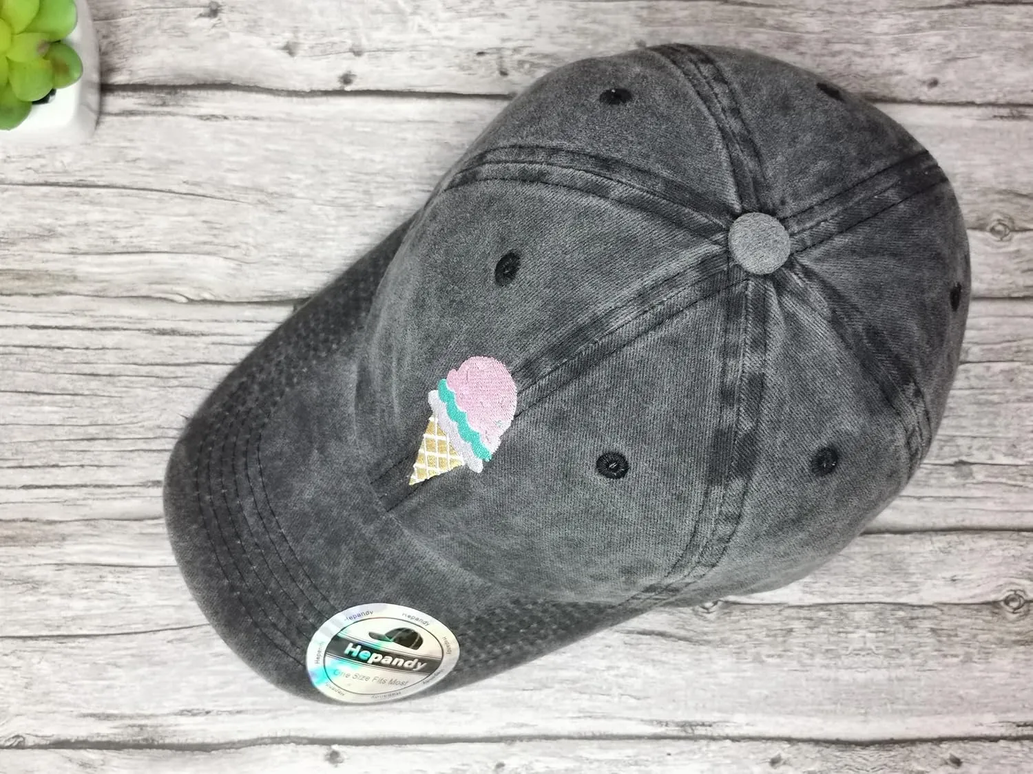 Hepandy Embroidered Baseball Hat for Men Women