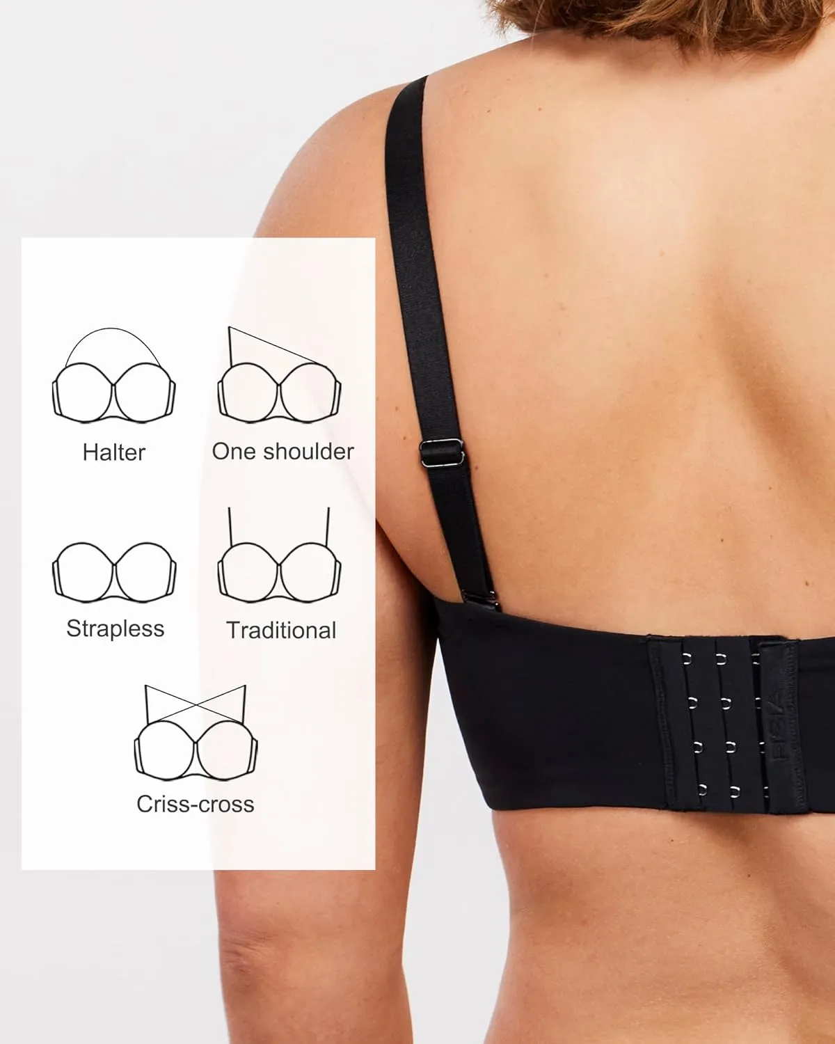 HSIA Strapless Bra for Big Bust Women, Plus Size Full Coverage Bandeau Fiery Bra Anti-Slip Underwire Support for Large Breast