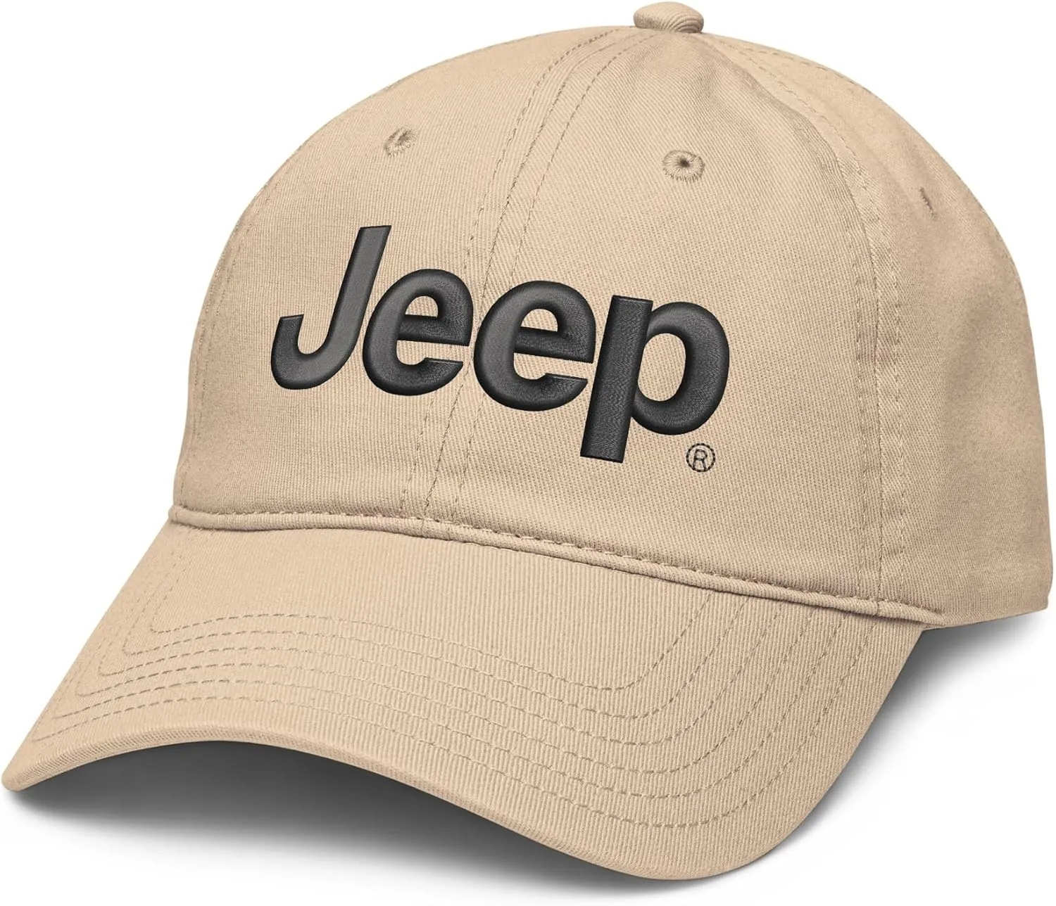 Jeep Cap Adjustable Puff Embroidered Baseball Hat
