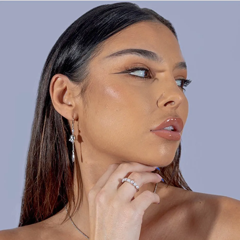 Lily of the Valley Earrings in Sterling Silver