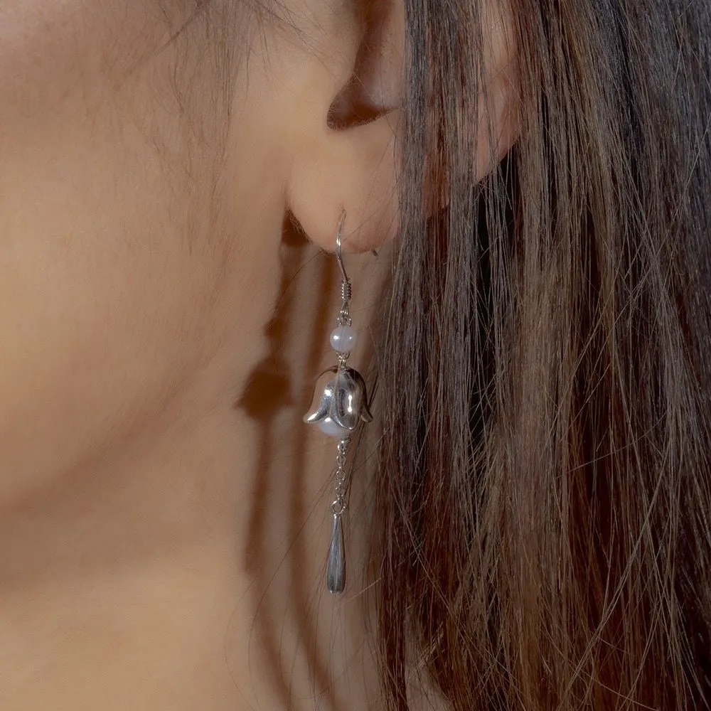 Lily of the Valley Earrings in Sterling Silver