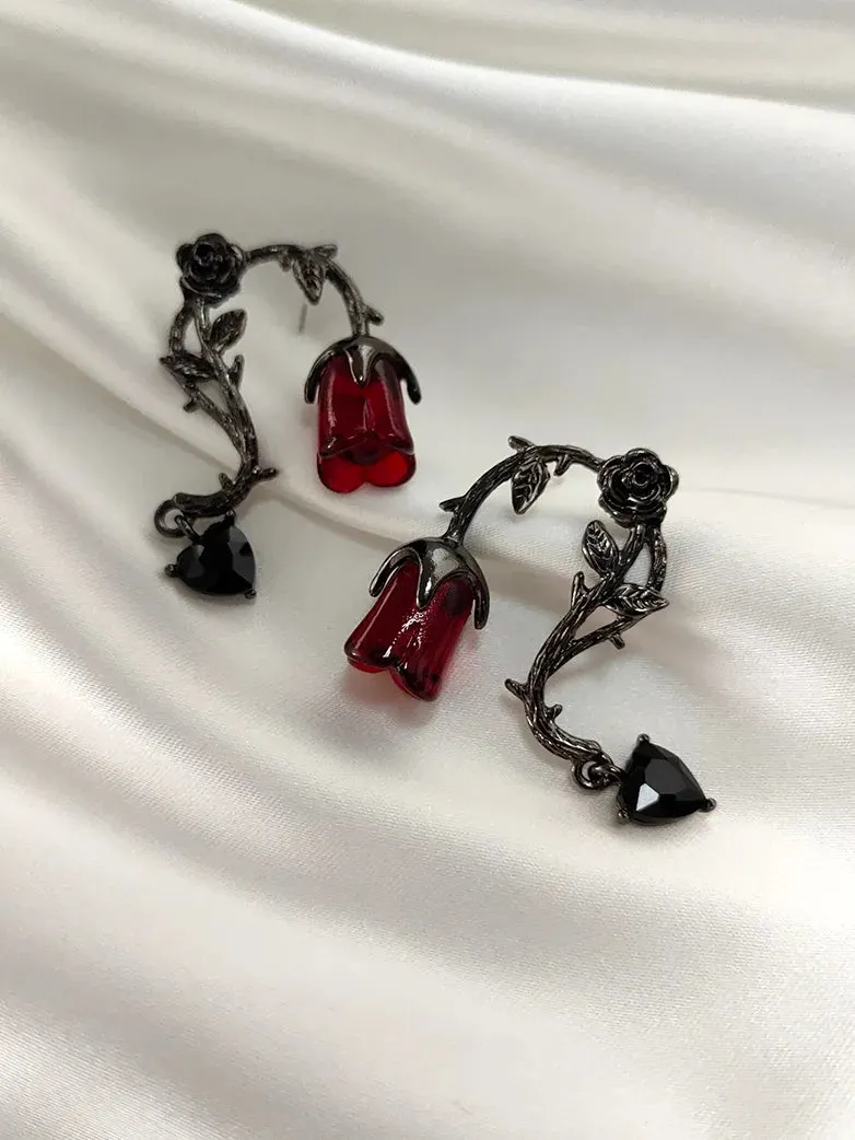 Miss Danger 's Thorn Rose Earrings