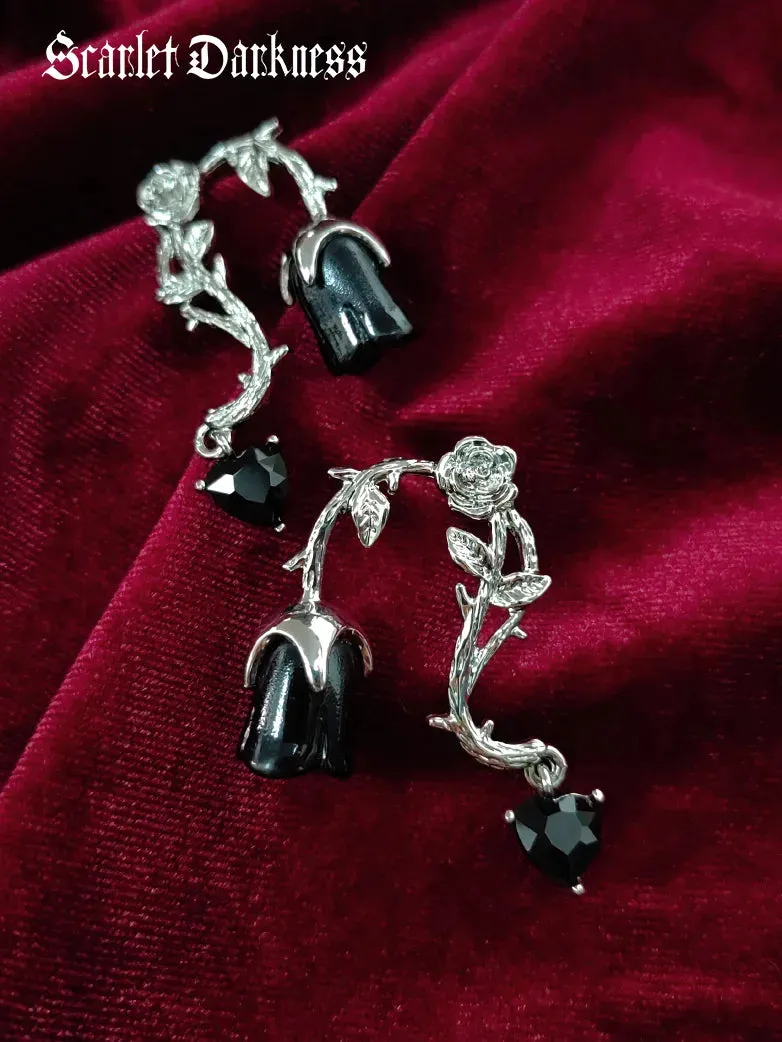 Miss Danger 's Thorn Rose Earrings