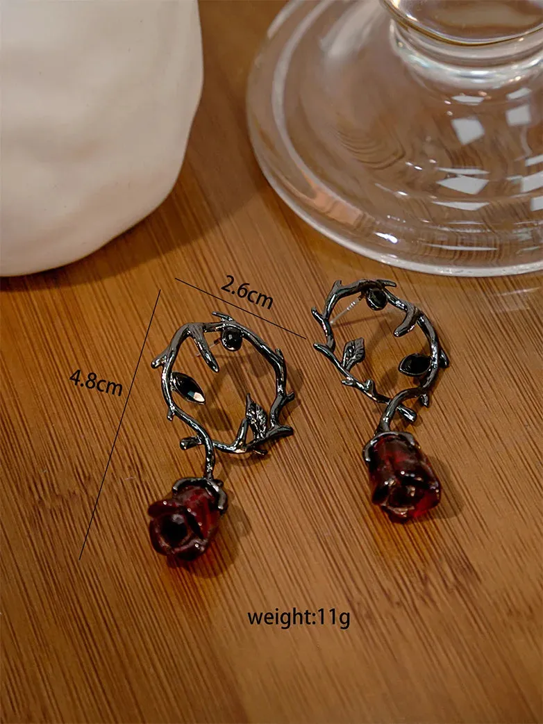 Miss Danger 's Thorn Rose Earrings