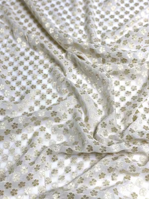Off-White Gold Flower 1083 Silk Blend Novelty