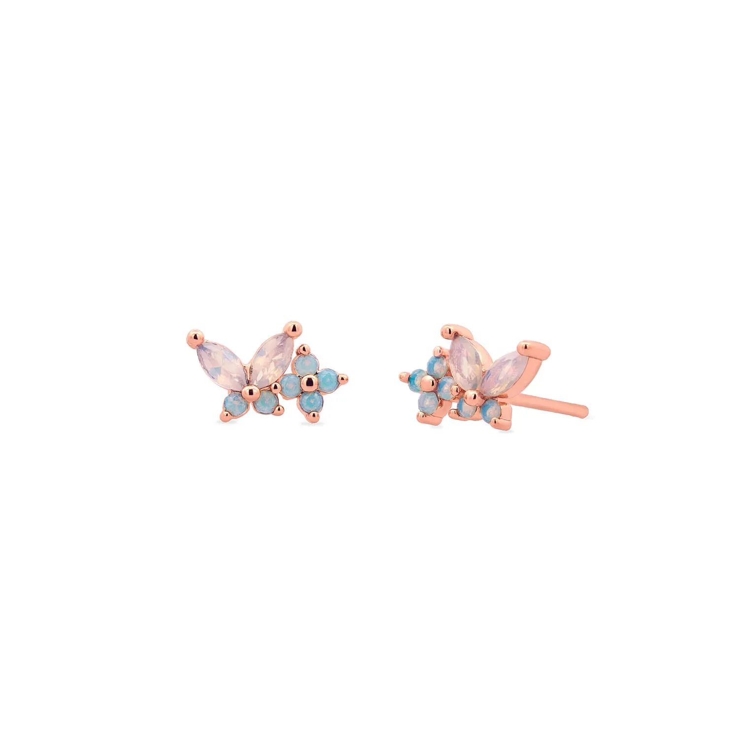 Rose Gold Cho Butterfly Studs