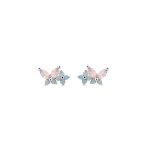Silver Cho Butterfly Studs