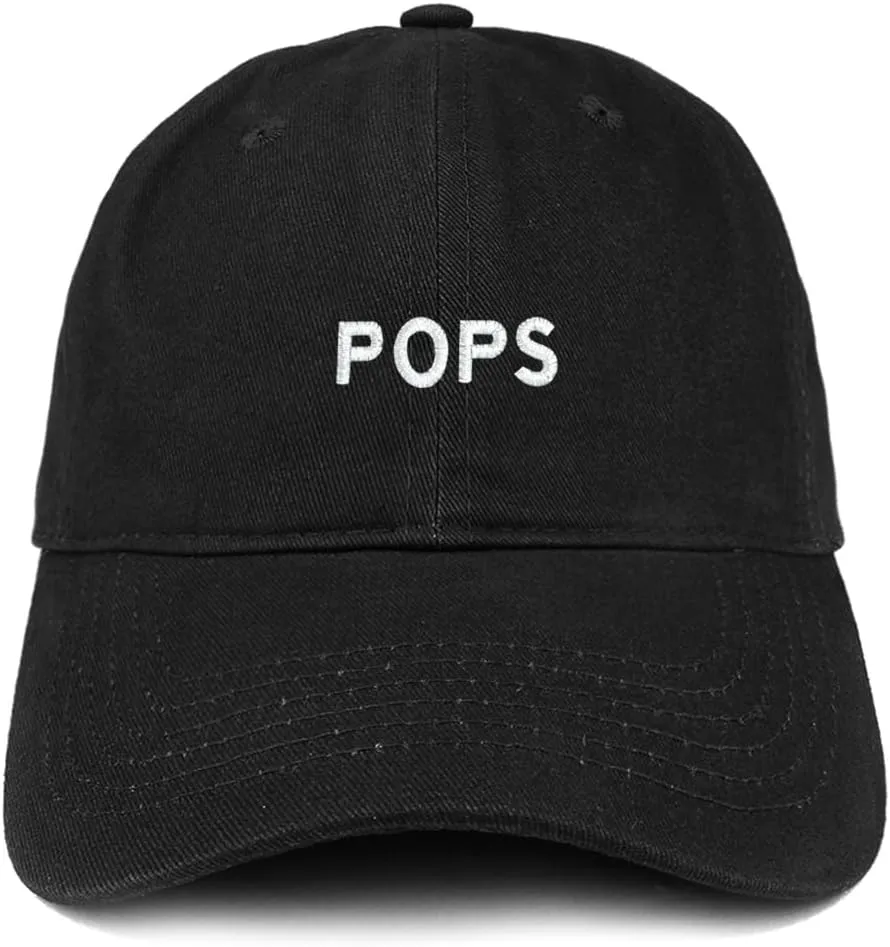 Trendy Apparel Shop Pops Embroidered Cap Premium Cotton Dad Hat