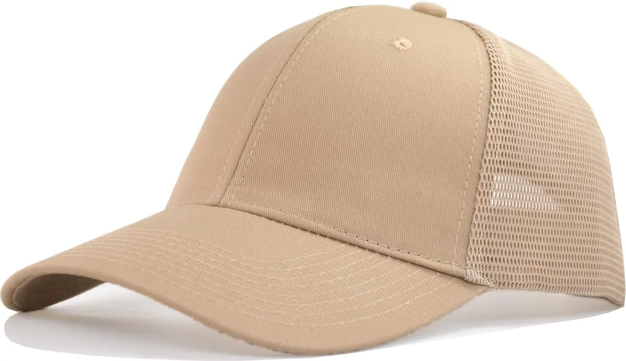 TSSGBL Multiple Sizes S,M,L,XL,XXL Snapback Baseball Trucker Hat Basic No-Logo Plain Men Women Mesh Work Ball Cap