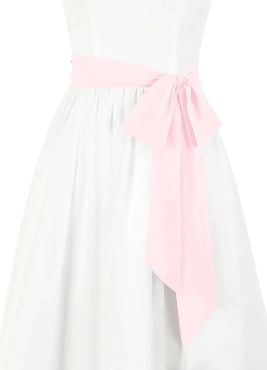 Women's Long Chiffon Sash Waist Belt For Bridal Wedding Bridesmaid Prom Formal Special Occasion Dresses Belt 3'' Wide